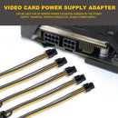 6 Pin to 8 (6+2) Pin PCIE Adapter for Video Card GPU Splitter Hub Power Cable