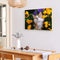 DIY Digital Painting By Numbers Cat Flower Frameless Canvas Picture Modern Art