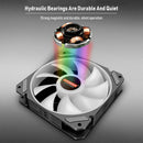 COOLMOON ARGB Cooling Fan Temperature Control 5V Computer Cooler RGB Case Fan