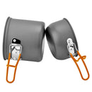 DS-101 Outdoor Camping Cookware Set Portale Orange Handle Tableware Pot
