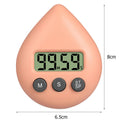 Water Drop Electronic Countdown Digital Timer Study Alarm Clock (Orange)