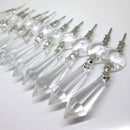 Hanging Drops Chandelier Crystal Lighting Accessories Prism Glass Lamp