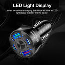 #A LED Digital Display Auto Charging Plug Adapter Practical for Mobile Phone