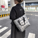 Embroidery Thread Latex Crossbody Tote Bag Female Trending Shopping Handbag