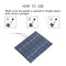 Portable 2W 6V 330mA Polysilicon Solar Power Panel DIY Kit Battery Panel #F