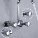 2Pcs/Set Replacement Hot And Cold Tap Top Faucet Handle Knob Red+Blue