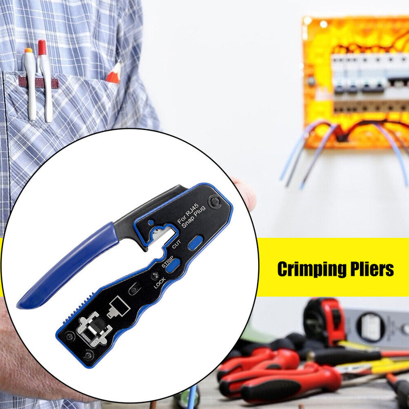 Multifunction Connector Crimping Plier Wire 8P/CAT5E/CAT5/CAT6 Crystal Head Clip