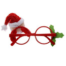 Christmas Sunglass Eyeglass Costume Eye Frame Party Decor(Santa Claus)