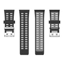 Silicone Watch Band for Polar V800 Replacement Wrist Strap (Black Grey) Newly