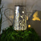 Solar Wrought Iron Lantern Lamp Retro Bucket Outdoor Gardens Yard Decor Light