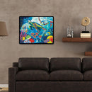 DIY Oil Painting By Numbers Kits Turtle Acrylic Color Drawing Picture Home Decor