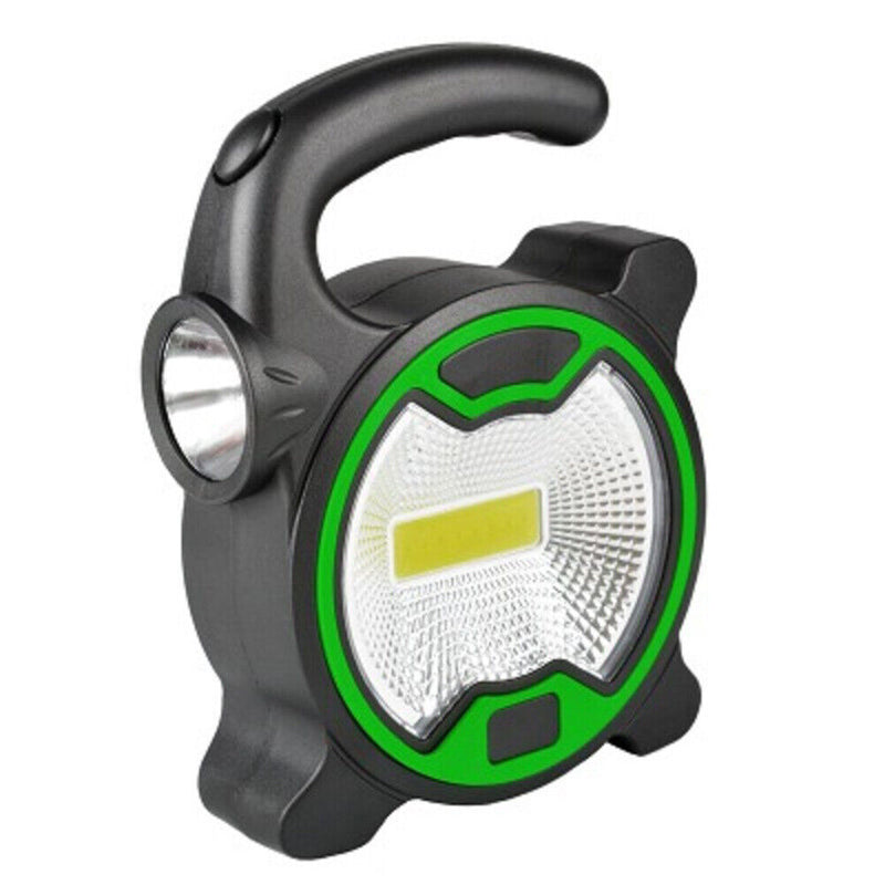 Handheld COB LED Flashlight Light Portable Battery Powered Outdoor Lantern Torch