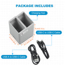 QC3.0 Battery Charger Two Way USB Charging Hub For DJI Mini 3 Pro Drone