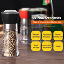 Kitchen Manual Grinding Bottle Pepper Grinder Spice Seasoning Jar (Black)