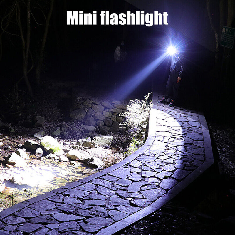Pen Light Mini Portable LED Flashlights Waterproof Switch Camping Hiking To