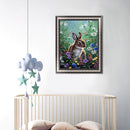 Rabbit 5D Full Round Drill Diamond Painting Crystal Mosaic Kits Wall Decor Newly
