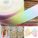 Colors  Children Hair Clip Accessories Handmade Grosgrain Rainbow Ribbon