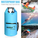Waterproof Bucket Dry Bag Swimming Kayak Trekking Drift Sack (Blue 10L)