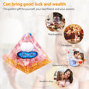 Crystal Orgone Pyramid - Attract Wealth Lucky Home Decor Lucky Crystals