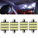 No Error Canbus COB Car LED Reading Bulbs Dome Lamp Festoon Light C5W For 4Pcs