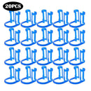 20PCS Blue Disposable Cotton Roll Holder Clip Dental Dentist Clinic Holder~