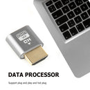 HDMI-Compatible 4K DDC EDID Dummy Emulator Virtual Display Video Card Lock Plate