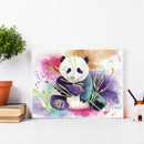 Panda Full Round Diamond Painting DIY Wall Decor Rhinestone Art Crafts Ink Color