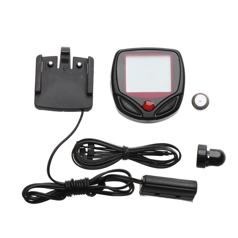 Display Waterproof Bike Computer Cycling Stopwatch Bicycle Odometer Speedometer