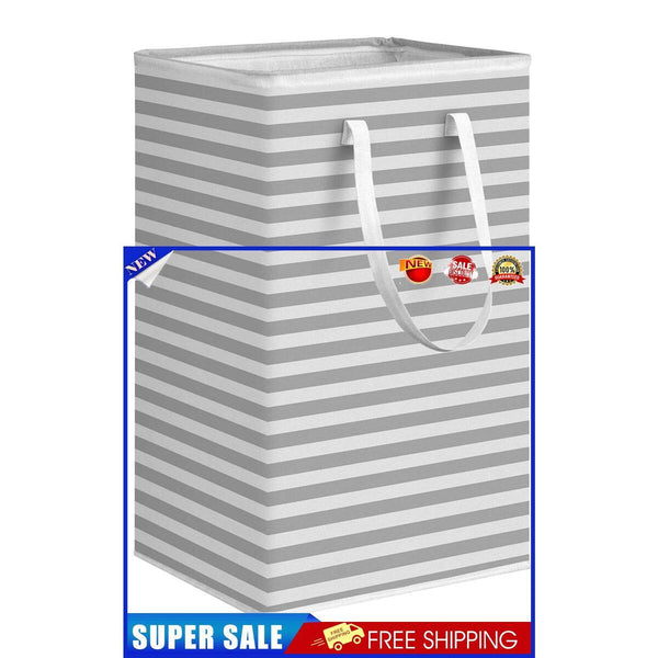 75L Laundry Baskets - Waterproof Laundry Hamper for Clothes Toys (Grey)