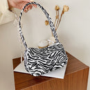 Fashion Women Animal Printing Canvas Shoulder Underarm Bag Handbags (Zebra)