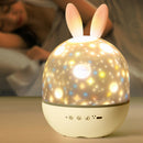 Creative Rotating Atmosphere Night Light Projection Table Lamp for Kids Acts
