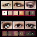 12 Colors Sexy Waterproof Matte Shimmer Palette Eyeshadow Makeup Brush + V2H4