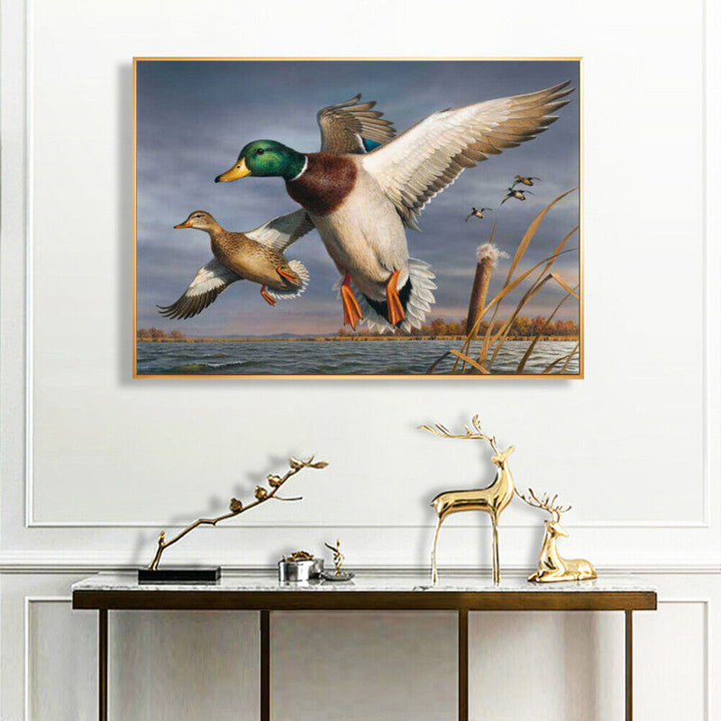 Wild Duck on Lake Oil Paint By Numbers Kit DIY Acrylic Painting on Canvas D
