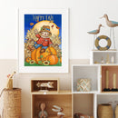 Handmade Pumpkin Scarecrow 5D DIY Full Round Drill Drawing Kit Diamond Pain
