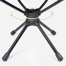 Portable Camping Chair-Outdoor Lightweight Folding Rotatable Chair (Black)