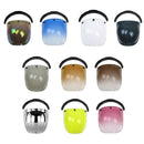 PC Motorrad Bubble Visier Windschutzscheibe Staubdicht UV400 Schutz Silber