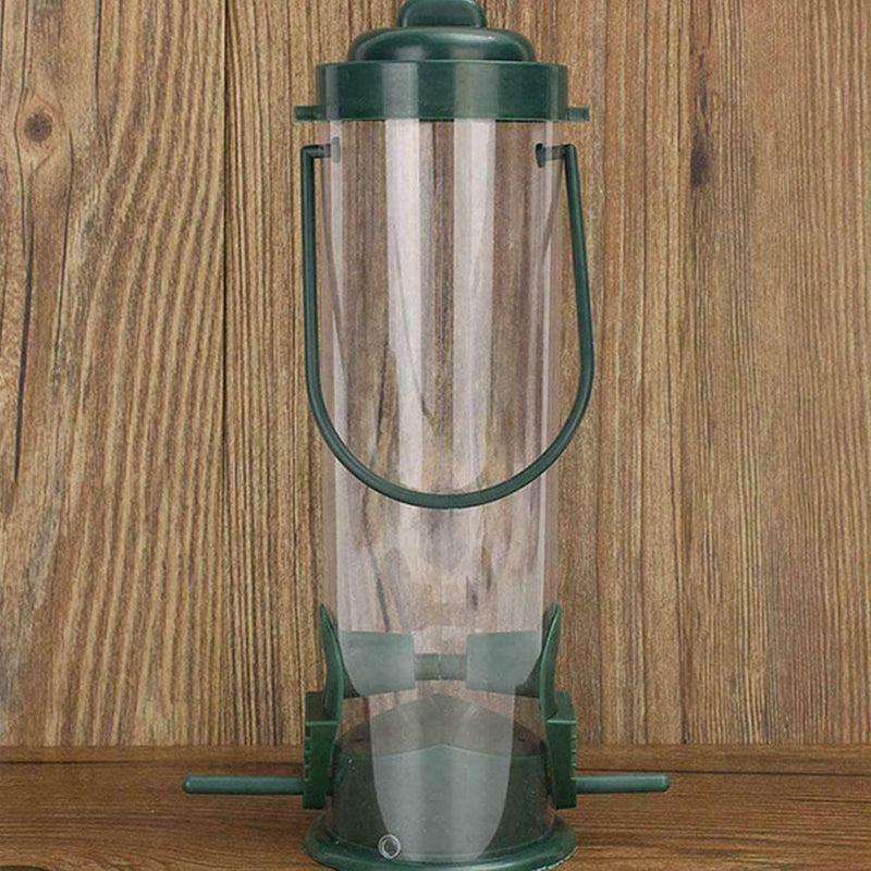 Hanging Wild Bird Feeder Squirrel Proof Container Hanger Outdoor Plastic S2E3