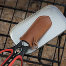 Durable PU Leather Frying Pan Handle Grip Protective Cover Kitchen Cooking Tool