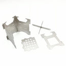 Outdoor Ultralight Stainless Steel Folding Wood Stove for Cooking Picnic Hu