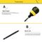 Dual Purpose Slotted Phillips 2 in 1 Mini Ratchet Screwdriver Tool (Yellow)