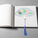 Fan Shaped Bookmark Needlework Embroidery Crafts Counted DIY Cross-Stitching