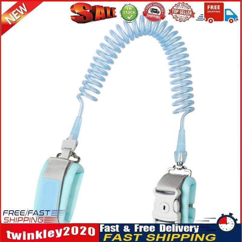 Children Harness Leash Anti Lost Wrist Link Traction Rope Wristband (2.5m) Newly
