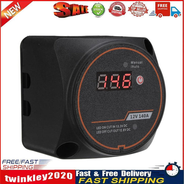 12V 140A Split Charge Relay Dual Battery Isolator Relays for Camper Car RV Newly