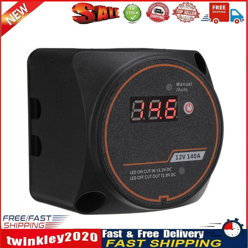 12V 140A Split Charge Relay Dual Battery Isolator Relays for Camper Car RV Newly