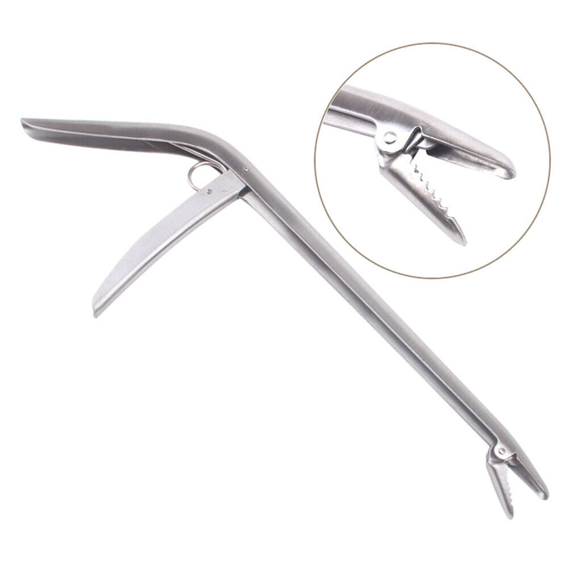 Stainless Steel Fishing Hook Remover Extractor Unhooking Device Clamp Clip Newly