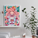Oil Paint Painting Girl By Numbers Coloring Picture Drawing