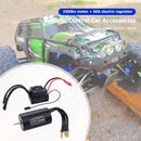 3660 4T 3300KV Waterproof Motor Brushless ESC Combo for 1/10 RC Cars Black Newly