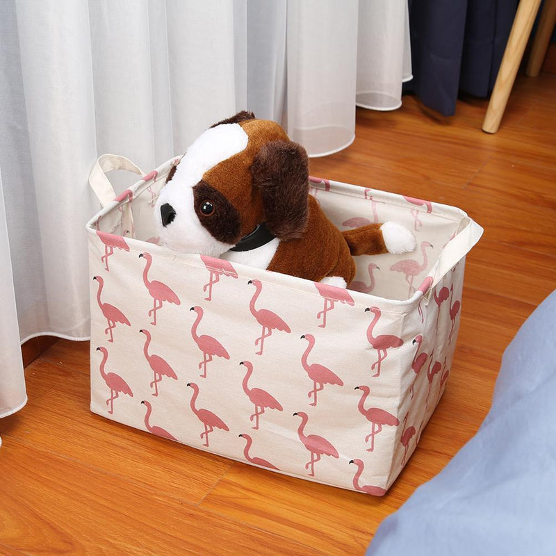 Asipropic Laundry Basket Folding Home Organizer Basket Folding Canvas Square -