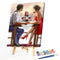 Dating Lovers Drawing Frameless DIY Oil Paint by Numbers Canvas Home Decor