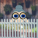 Nosy Old Man Lady Peeping Watching You Yard Art Crafts Decor Outdoor Ornaments